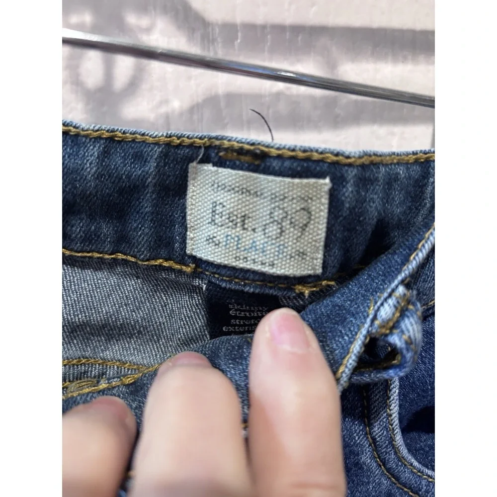 CHILDREN'S PLACE Jeans Girls Size 12 Super Skinny‎ Denim Adjustable Waist. 2729
